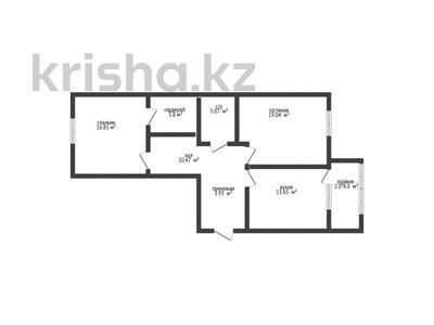 2-комнатная квартира · 76.8 м² · 7/9 этаж, Микрорайон Береке за 34.7 млн ₸ в Костанае