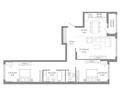 3-бөлмелі пәтер · 74.53 м², Толе би 43, бағасы: ~ 42.2 млн ₸ в Астане, Нура р-н — фото 3
