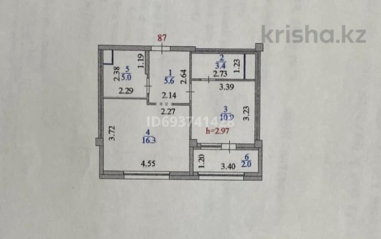 2-комнатная квартира, 44 м², 9/9 этаж, Мангилик Ел 24 за 31 млн 〒 в Астане, Есильский р-н — фото 2