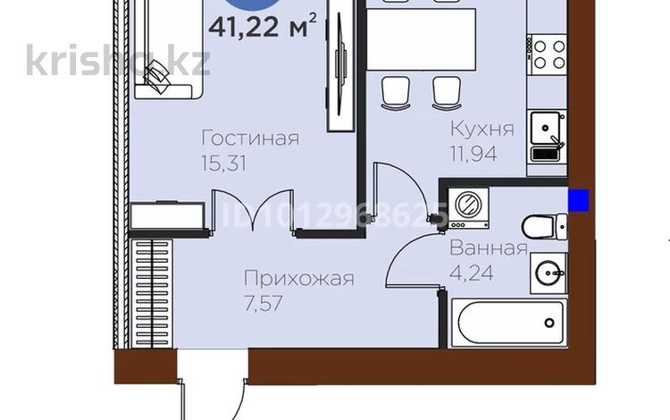 1-комнатная квартира · 42 м² · 2/9 этаж, Е 915 12 за 33.5 млн ₸ в Астане, Есильский р-н — фото 4