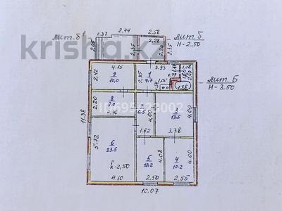 Отдельный дом · 6 комнат · 95 м² · 6 сот., 11 линия 53 — ул. Железнякова за 14 млн 〒 в Семее