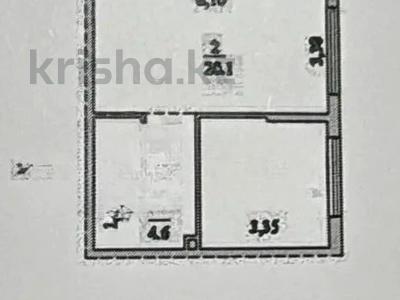 1-бөлмелі пәтер · 42 м² · 1/4 қабат, Коктем 43Б, бағасы: 22 млн ₸ в Туздыбастау (Калинино)