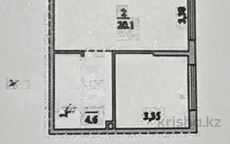 1-бөлмелі пәтер · 42 м² · 1/4 қабат, Коктем 43Б, бағасы: 22 млн ₸ в Туздыбастау (Калинино) — фото 2