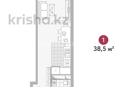 1-комнатная квартира · 38.5 м² · 2/12 этаж, мкр Дарабоз, Момышулы 100 за 18.8 млн 〒 в Алматы, Алатауский р-н