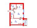 2-бөлмелі пәтер · 58.5 м² · 12/12 қабат, Жумекен Нажимеденов 46 — Нажмиденова - мост Улы Дала, бағасы: ~ 26.4 млн ₸ в Астане, Сарайшык р-н