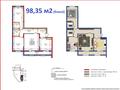3-бөлмелі пәтер · 98.35 м² · 5/9 қабат, ул. Кокжал Барака 19/1, бағасы: 47 млн ₸ в Усть-Каменогорске, Ульбинский — фото 8