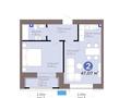 2-бөлмелі пәтер · 47 м² · 8/12 қабат, Е-899 5/1, бағасы: 41 млн ₸ в Астане, Нура р-н