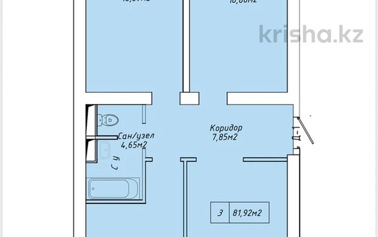 3-бөлмелі пәтер · 81.92 м² · 2/5 қабат, мкр 38 23, бағасы: ~ 15.5 млн ₸ в Актау, 38-й мкр — фото 2