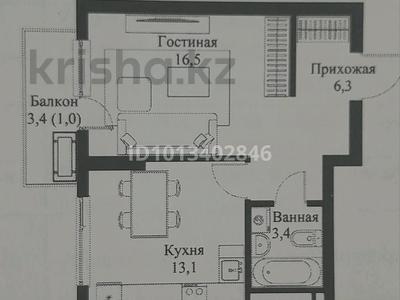 1-бөлмелі пәтер · 40.3 м² · 7/12 қабат, Ауэзова 3г/2 — Ауэзова - Гоголя, бағасы: 39 млн ₸ в Алматы, Алмалинский р-н
