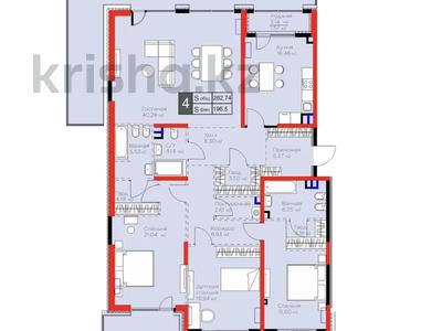 4-бөлмелі пәтер · 197 м² · 1/3 қабат, Оспанова 1а/11 1а/11, бағасы: 295 млн ₸ в Алматы, Медеуский р-н