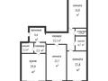 3-бөлмелі пәтер, 112.8 м², 4/9 қабат, мкр. Алтын орда, Мангилик Ел — Мкр. Алтын орда, бағасы: 33 млн 〒 в Актобе, мкр. Алтын орда — фото 2