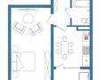1-комнатная квартира · 43.3 м² · 6/9 этаж, мкр Кайрат, ​24-я улица 1/1а за 19.5 млн ₸ в Алматы, Турксибский р-н — фото 5