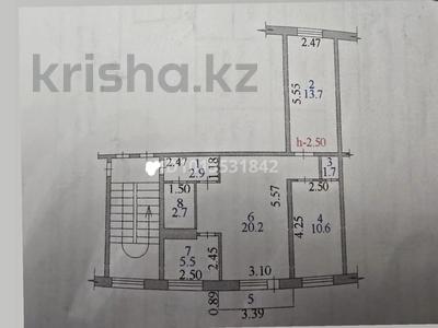 3-комнатная квартира · 58.6 м² · 2/5 этаж, 40 квартал за 20 млн ₸ в Семее