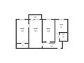 3-бөлмелі пәтер · 55.5 м² · 5/5 қабат, Кубеева, бағасы: 17.2 млн ₸ в Костанае — фото 4