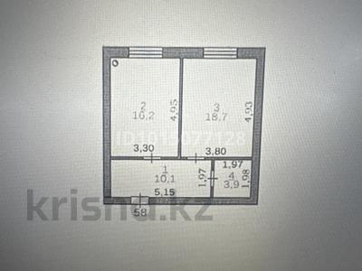 1-комнатная квартира · 48.9 м² · 4/5 этаж, Аргынбекова 2 за ~ 26.4 млн ₸ в Шымкенте, Абайский р-н