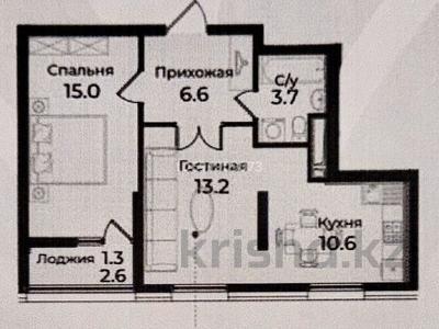 2-комнатная квартира, 55 м², 6/10 этаж, Косшыгулова 15 за 19 млн 〒 в Астане, Сарыарка р-н