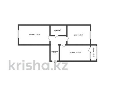 2-комнатная квартира · 67.6 м² · 1/12 этаж, Юбилейный 1а за 27.6 млн ₸ в Костанае