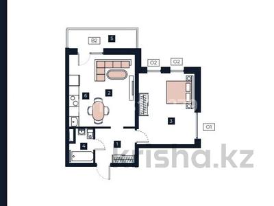 1-бөлмелі пәтер · 56.5 м² · 5/6 қабат, Поселок Бесагаш 9, бағасы: 29.4 млн ₸