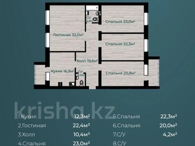 4-бөлмелі пәтер · 145.5 м² · 3/5 қабат, Ескі қала, ломоносова, бағасы: 44.5 млн ₸ в Актобе, Старый город