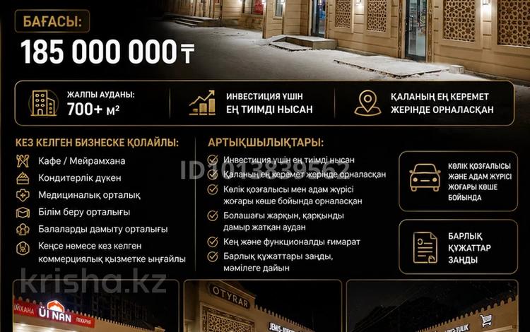 Еркін, кеңселер, дүкендер мен бутиктер, қоймалар, қоғамдық тамақтану орны, сұлулық салондары, монша, қонақ үй және демалыс орындары, медорталықтар мен дәріханалар, білім орталықтары, ойын-сауық · 750 м², бағасы: 185 млн ₸ в Атырау, мкр Нурсая — фото 2