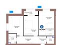 3-бөлмелі пәтер · 78.2 м² · 2/9 қабат, Шафика Чокина 4, бағасы: 45 млн ₸ в Астане, Нура р-н — фото 9