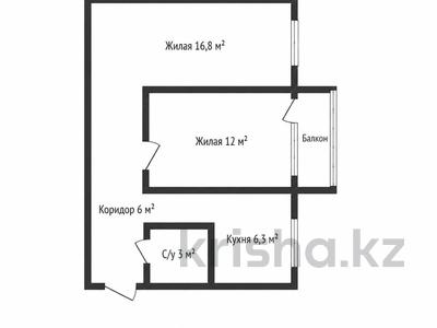 2-бөлмелі пәтер · 45 м² · 2/5 қабат, Фрунзе 17, бағасы: 10 млн ₸ в Рудном