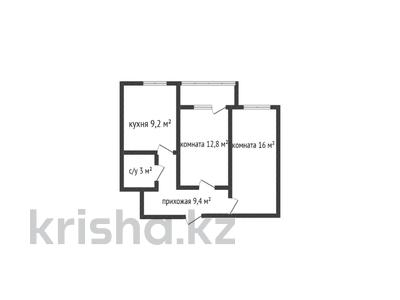 2-комнатная квартира, 51.8 м², 5/5 этаж, Юбилейный за 21.5 млн 〒 в Костанае