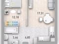 2-бөлмелі пәтер · 37.7 м² · 1/5 қабат, Бокина — Школы №7 г.Талгар, бағасы: 23 млн ₸ — фото 2