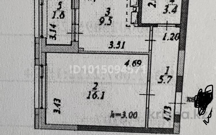1-комнатная квартира · 37 м² · 3/12 этаж, Байтурсынова 28/1 — А426 за 23 млн ₸ в Астане, Сарайшык р-н — фото 2