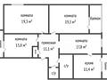 4-бөлмелі пәтер · 104.5 м² · 3/5 қабат, О. Козыбаева 39, бағасы: 69 млн ₸ в Костанае — фото 2