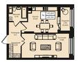 2-комнатная квартира · 42.54 м² · 3/14 этаж, Кошкарбаева 1 — Момышулы за 36.4 млн ₸ в Астане, Алматы р-н