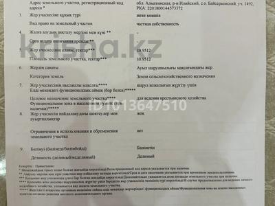 Жер телімі · 11 га, Байсерке, бағасы: 150 млн ₸