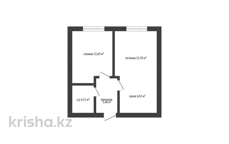 2-бөлмелі пәтер · 47.3 м² · 6/9 қабат, Бокейхана 84, бағасы: 21.5 млн ₸ в Кокшетау — фото 2