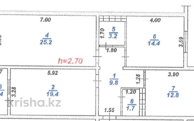 3-комнатная квартира · 87.9 м² · 8/9 этаж, мкр Калкаман-2 22 за 45 млн ₸ в Алматы, Наурызбайский р-н — фото 13