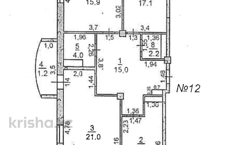 3-комнатная квартира · 88.5 м² · 5/12 этаж, 11 27/2 — Б.Саттарханов пен 11-көшенің қисылысы (INSAN құрылыс материалдары) за 31.5 млн ₸ в Туркестане — фото 2
