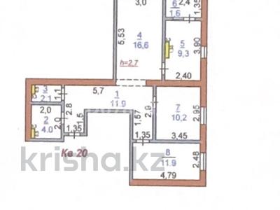 3-комнатная квартира, 67.6 м², 3/7 этаж, Есим хан 17/4 за 20 млн 〒 в Туркестане