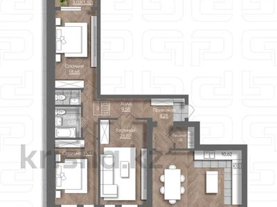 3-бөлмелі пәтер · 120.64 м² · 3/7 қабат, мкр. Алтын орда уч. 192, бағасы: 44.4 млн ₸ в Актобе