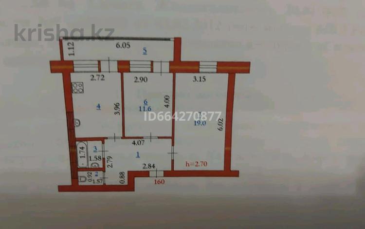 2-комнатная квартира, 57 м², 9/10 этаж, Нур Актобе, Нур-Актобе 16В за 14 млн 〒 — фото 12
