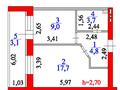 1-комнатная квартира, 38 м², 2/6 этаж, Магжана Жумабаева 39 — Угол Байтурсынова за 17.5 млн 〒 в Астане, Алматы р-н — фото 9