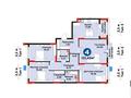 4-бөлмелі пәтер · 131.42 м², Бухар жырау 33/2 — Цена с -12% скидкой, бағасы: ~ 102.5 млн ₸ в Астане, Есильский р-н