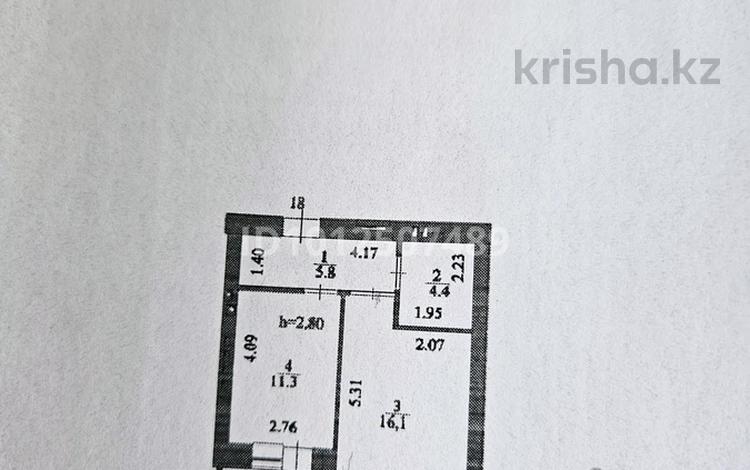 1-комнатная квартира · 39 м² · 3/9 этаж, Шамши Калдаяков 51 за 25 млн ₸ в Астане, Сарайшык р-н — фото 2