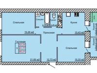 3-комнатная квартира, 85.21 м², 9/9 этаж, 70 квартал 48 за ~ 22.2 млн 〒 в Костанае