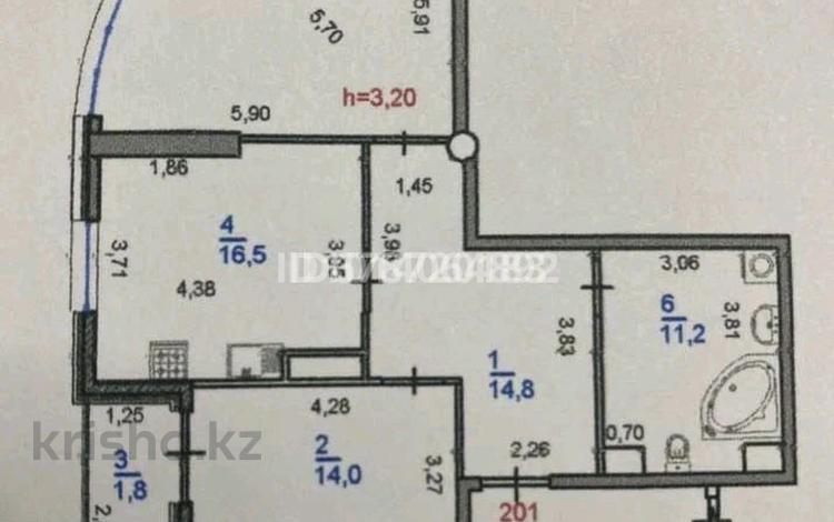 2-комнатная квартира · 85.1 м² · 5/7 этаж, Мкр «Мирас» 31 за 120 млн ₸ в Алматы, Бостандыкский р-н — фото 2
