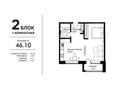 1-комнатная квартира · 46.1 м², Жалена Тулепова 17Б за ~ 19.3 млн 〒 в Атырау — фото 3
