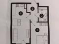 1-комнатная квартира · 47.16 м² · 3/7 этаж, Естай 39/3 за 25.2 млн ₸ в  — фото 2
