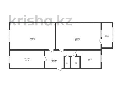 3-бөлмелі пәтер · 62.4 м² · 3/5 қабат, Маяковского 108, бағасы: 30 млн ₸ в Костанае