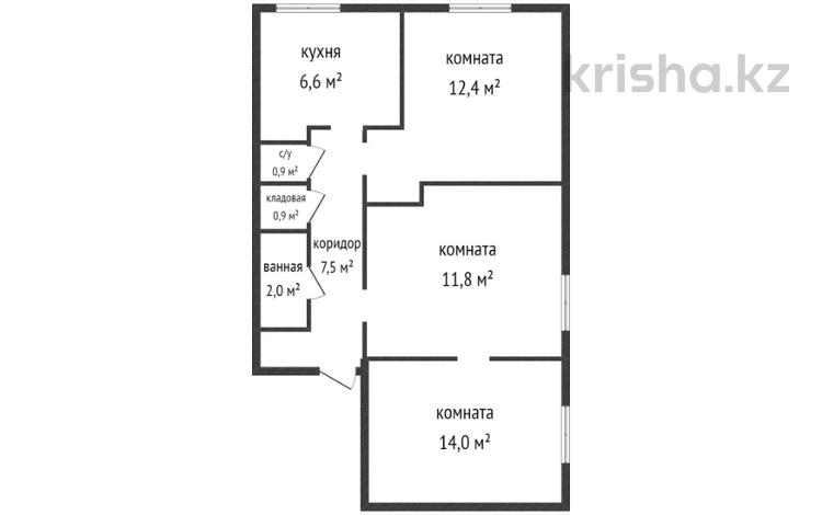 3-бөлмелі пәтер · 56 м² · 1/2 қабат, Калинина 73 А, бағасы: 12 млн 〒 в Усть-Каменогорске — фото 2