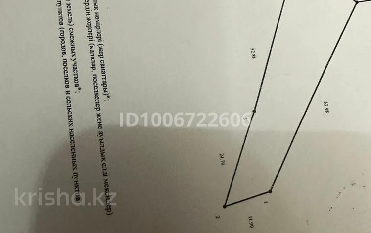 Участок · 8 соток, Суюнбая — Микрорайон южный за 12 млн 〒 в Каскелене — фото 2