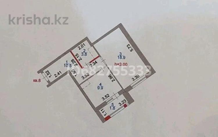 1-комнатная квартира, 45 м², 3/9 этаж, Ермек Серкебаев 31 — Мечеть Ырыскелды Кажы за 24.5 млн 〒 в Астане, Сарыарка р-н — фото 2