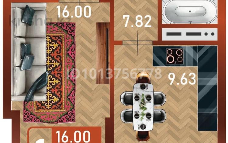 1-бөлмелі пәтер · 39.84 м² · 10/14 қабат, Сафуан Шаймерденов 1, бағасы: 23 млн ₸ в Астане, Сарайшык р-н — фото 2